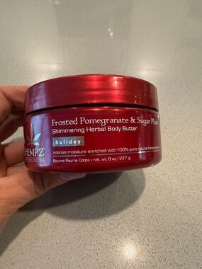 Hempz Shimmering Body Butter - Frosted Pomegranate & Sugar Plum 8 oz.